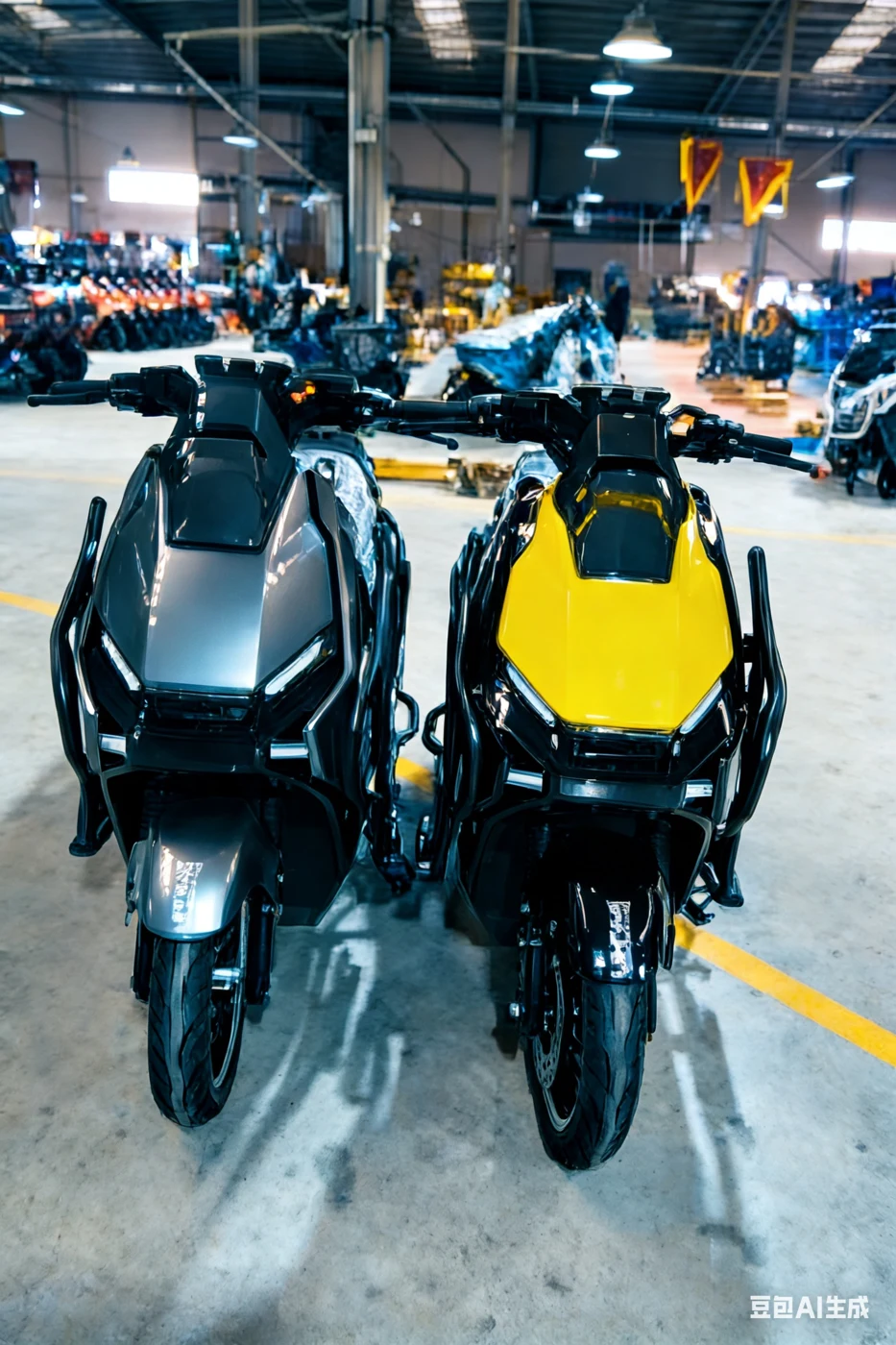 D9 Delivery scooter with guard bars